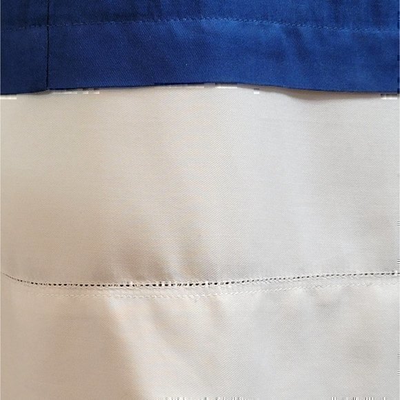 Balenciaga Silk Shift Dress 40 Color Block Blue White - Picture 8 of 12